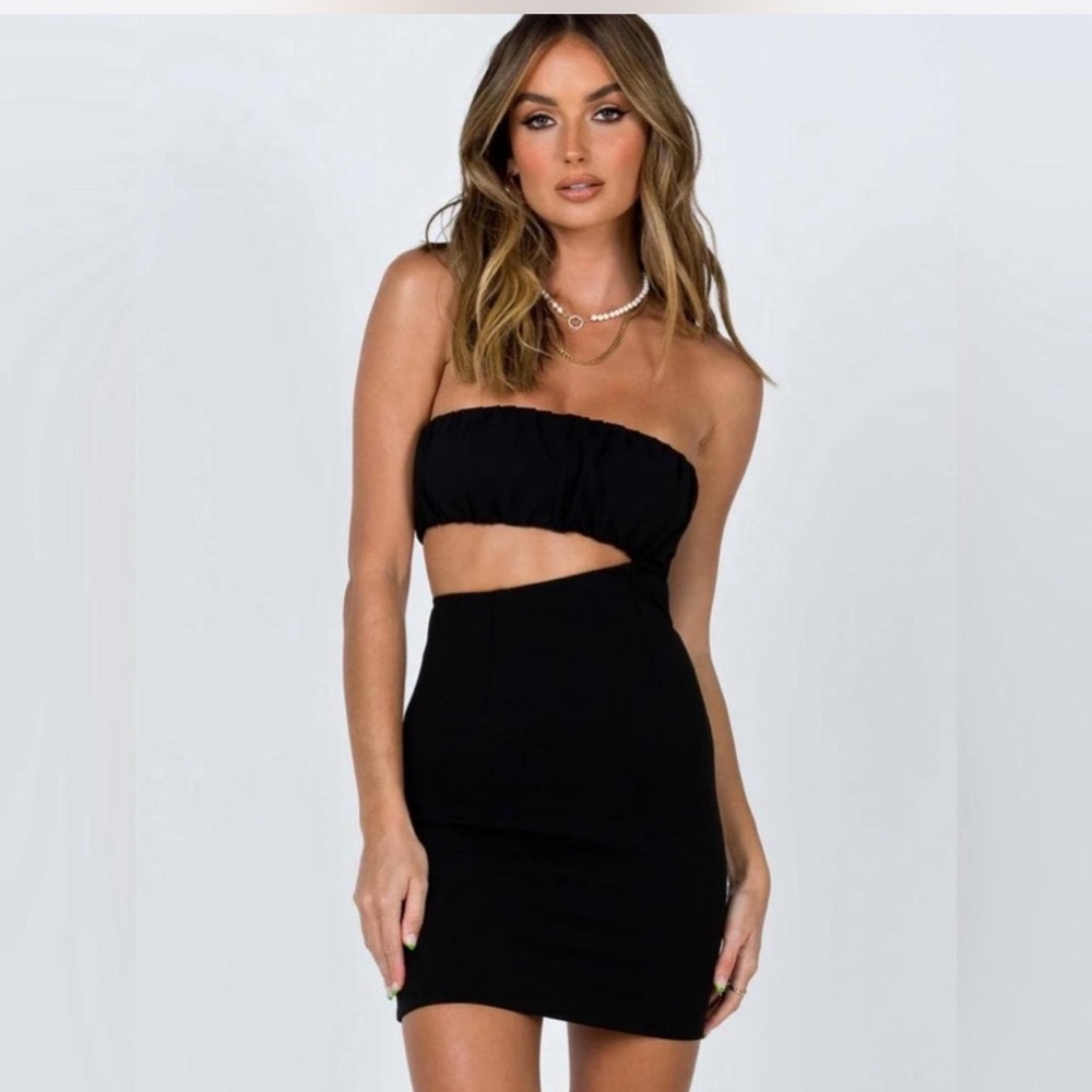 Princess Polly Grayson Mini Dress – Black (US 10)